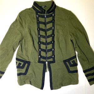 Torrid Olive Green Military Style Jacket 2x